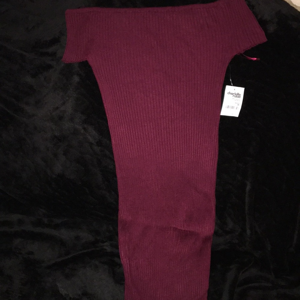 Off the shoulder sweater dress